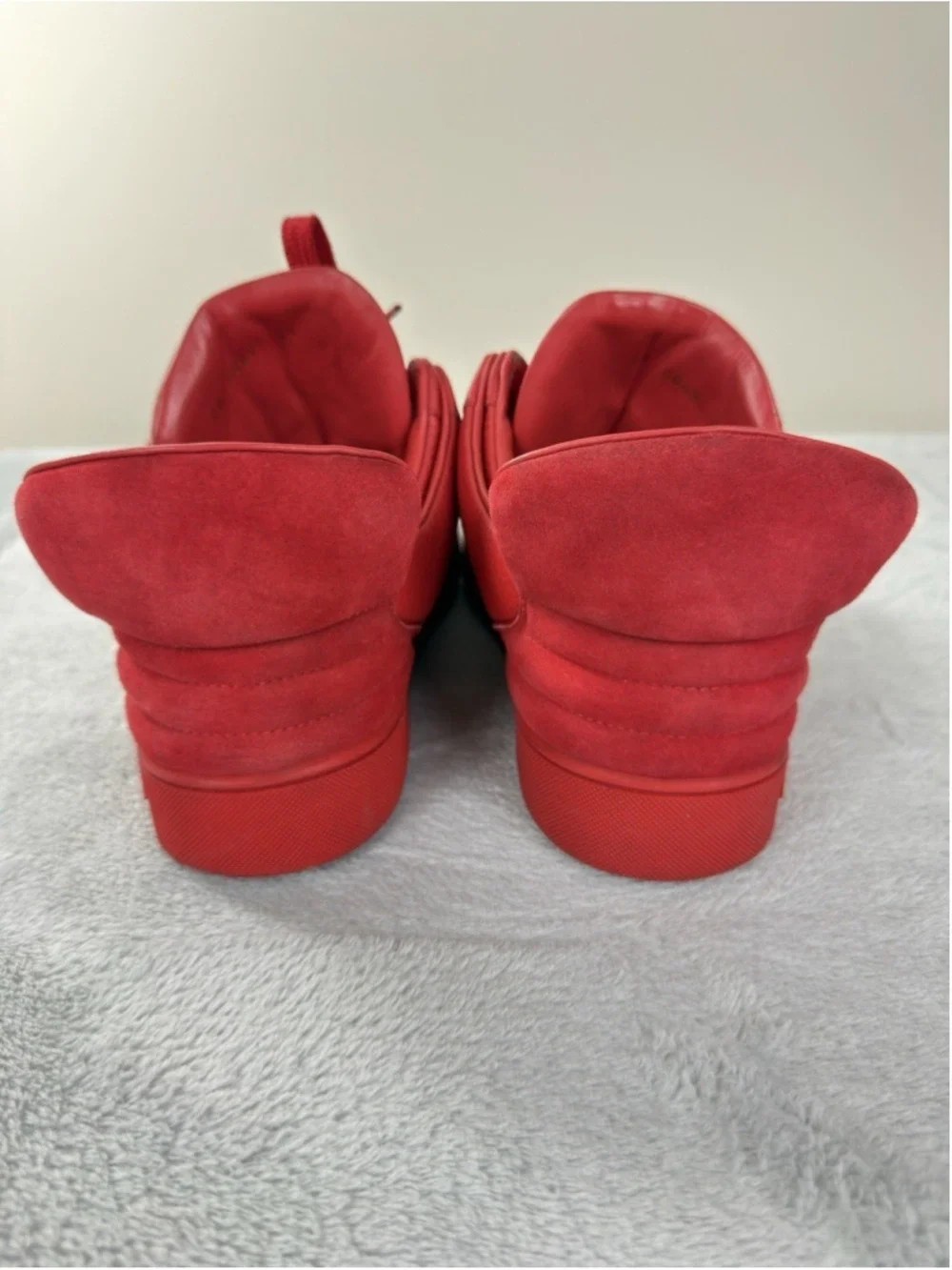 Louis Vuitton Men Sz 7.5 US/6.5 LV Kanye West Don Red Leather Sneakers Complete